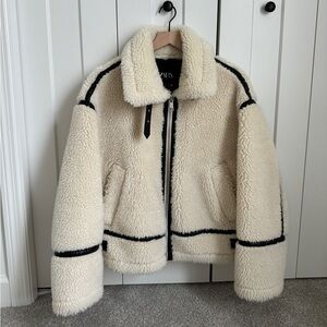 Zara Fleece Biker Jacket